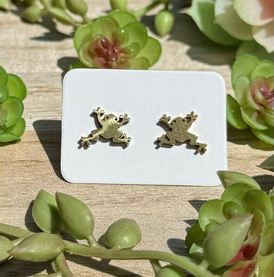Gold Frog Studs