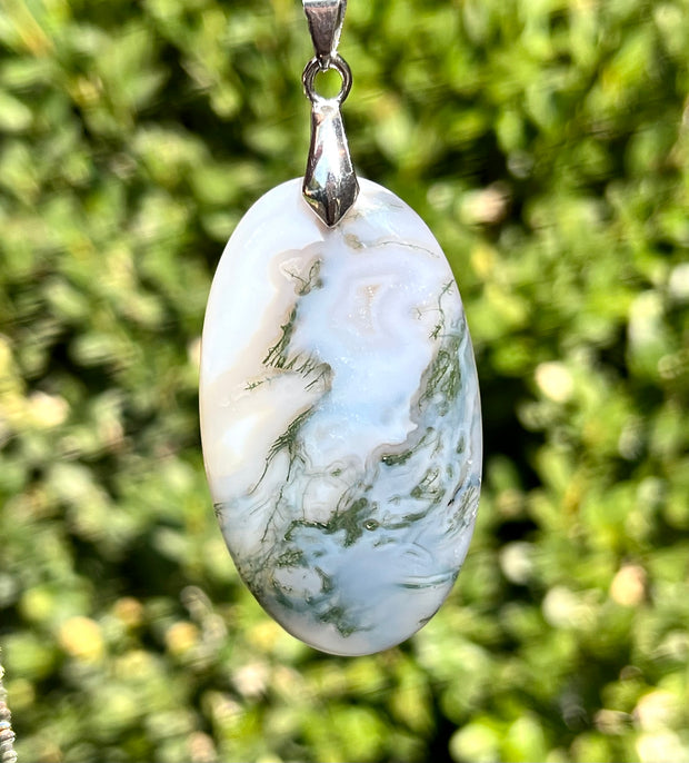 Druzy Moss Agate Necklace