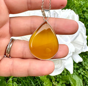 Yellow Chalcedony Necklace