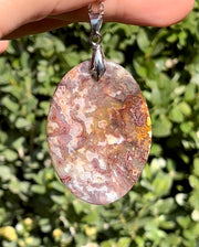 Red Moss Agate Necklace