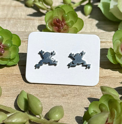Silver Frog Studs