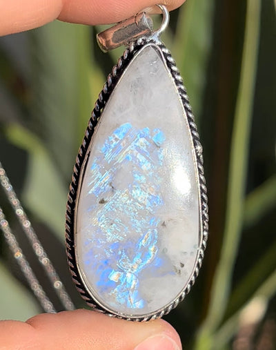 Rainbow Moonstone Necklace