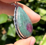 Ruby In Fuchsite Necklace