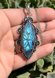 Blue Labradorite Necklace